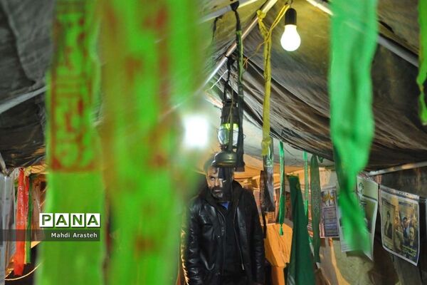 نمایشگاه شهدای جومیان درشهرستان خوسف
