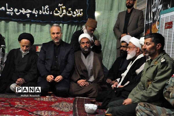 مراسم شام غریبان حضرت فاطمه زهرا(س) در هیات صاحب الزمانی شهرستان خوسف