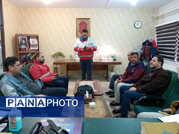 بیست و ششمین مانور سراسری زلزله در مدرسه امام جعفر صادق (ع) شهرستان پردیس