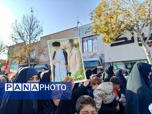 راهپیمایی میثاق با ولایت و محکوم نمودن اغتشاشات گروه های تروریستی در کاشمر