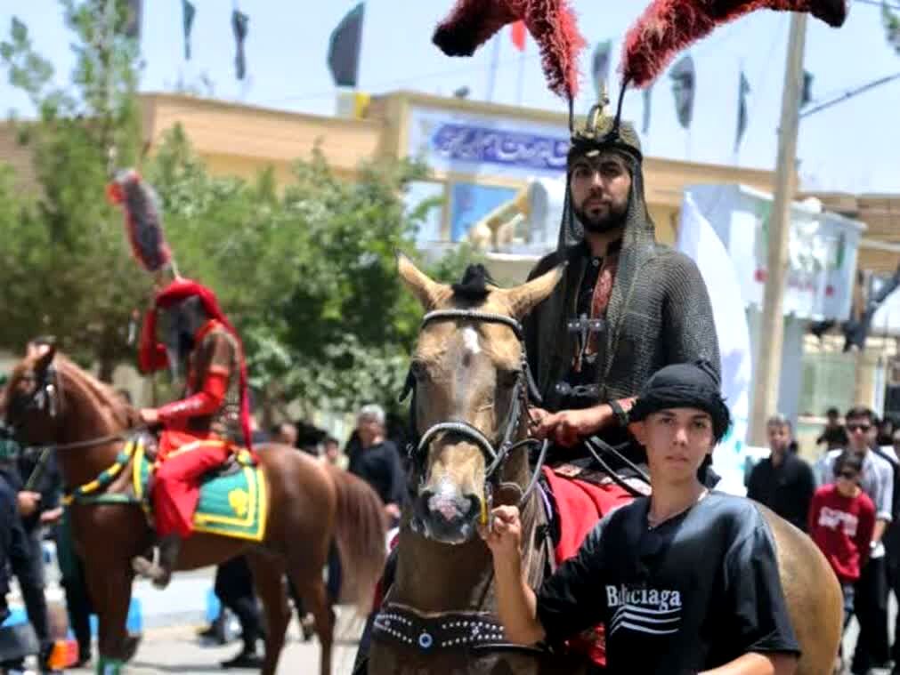شبیه خوانی عصر عاشورا در روستای فدافن