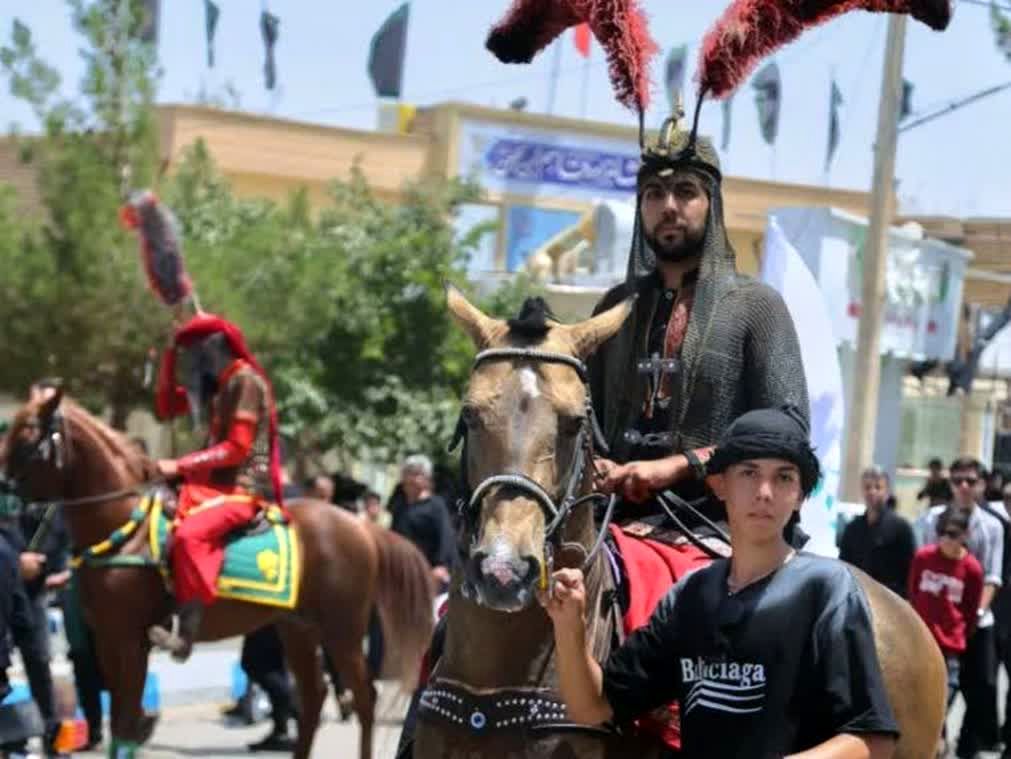 شبیه خوانی عصر عاشورا در روستای فدافن