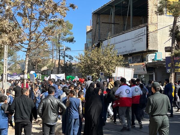 راهپیمایی سیزدهم آبان ماه در شهرستان خلیل آباد 