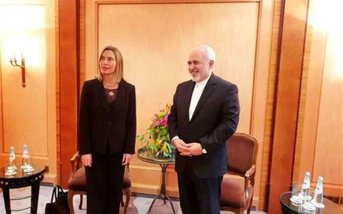 دیدار موگرینی با ظریف در حاشیه کنفرانس مونیخ