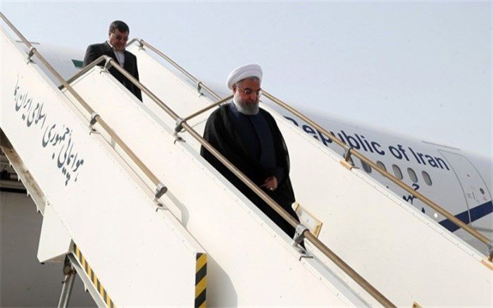 رئیس‌جمهوری وارد بندرلنگه  شد