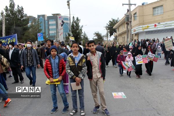 راهپیمایی 22 بهمن در زاهدان