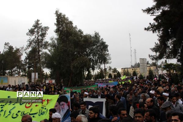 راهپیمایی 22 بهمن در زاهدان