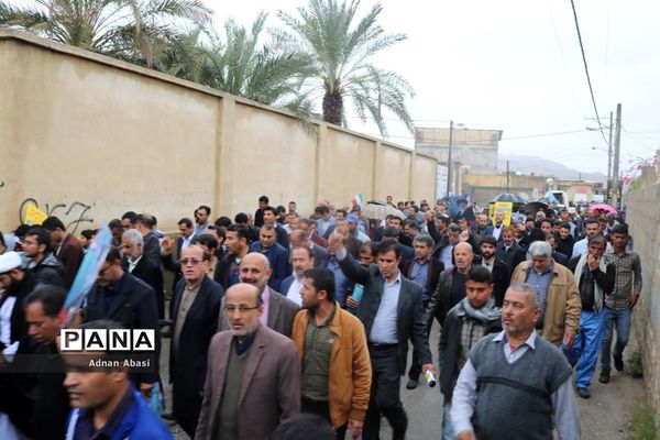 راهپیمایی یوم الله ۲۲ بهمن‌ماه در گله‌دار