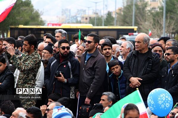 مراسم راهپیمایی 22 بهمن در شهرستان بیرجند