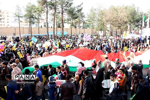 مراسم راهپیمایی 22 بهمن در شهرستان بیرجند