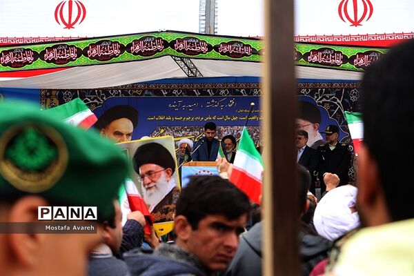 مراسم راهپیمایی 22 بهمن در شهرستان بیرجند