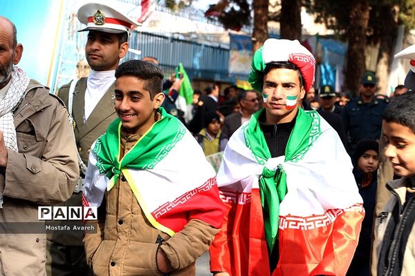 مراسم راهپیمایی 22 بهمن در شهرستان بیرجند