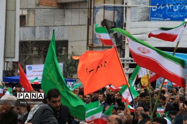 راهپیمایی ۲۲ بهمن در ساری