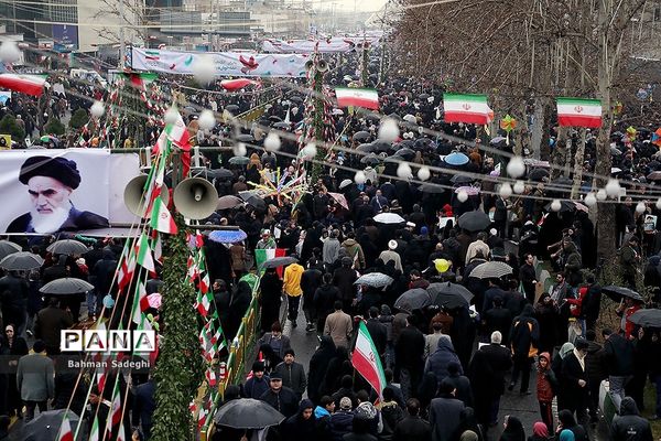 مراسم راهپیمایی 22 بهمن در تهران -1