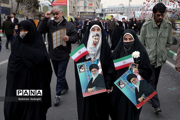 مراسم راهپیمایی 22 بهمن در تهران -1