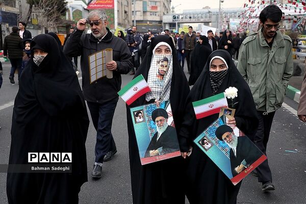 مراسم راهپیمایی 22 بهمن در تهران -1