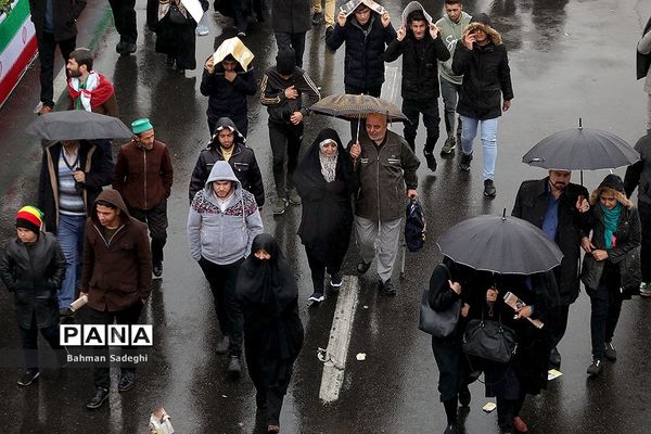 مراسم راهپیمایی 22 بهمن در تهران -1