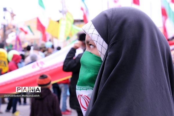 مراسم راهپیمایی 22 بهمن  در شهرستان بشرویه  خراسان جنوبی