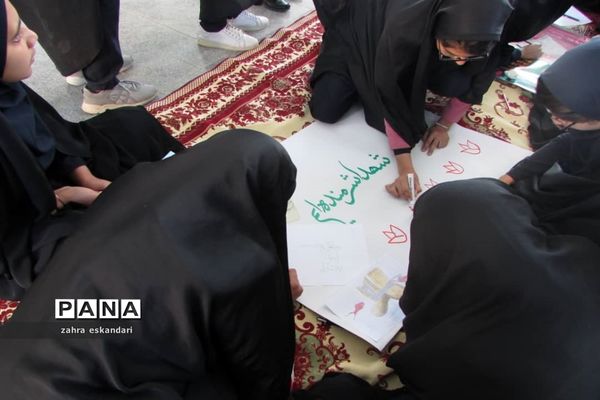 غبار روبی گلزار شهدا شهرستان نی ریز