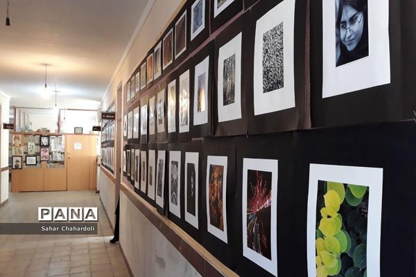 برگزاری نمایشگاه هنرهای تجسمی و گرافیک در هنرستان تهذیب همدان