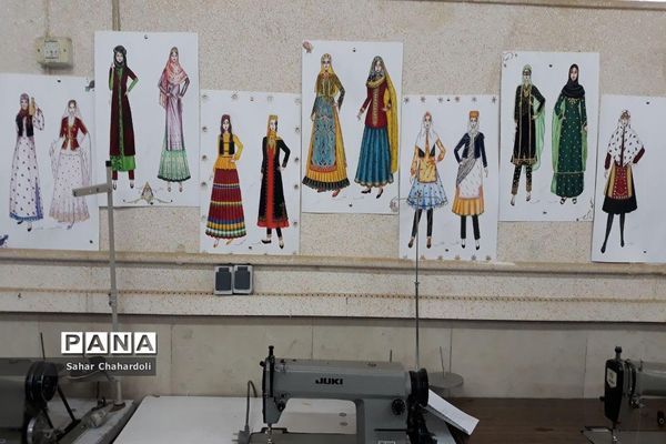 برگزاری نمایشگاه طراحی دوخت در هنرستان تهذیب همدان