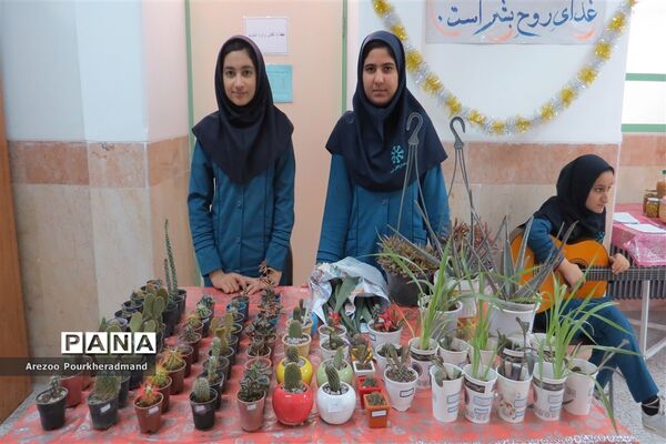 آیین افتتاحیه بازارچه کارآفرینی دبیرستان فرزانگان شهدا اردکان