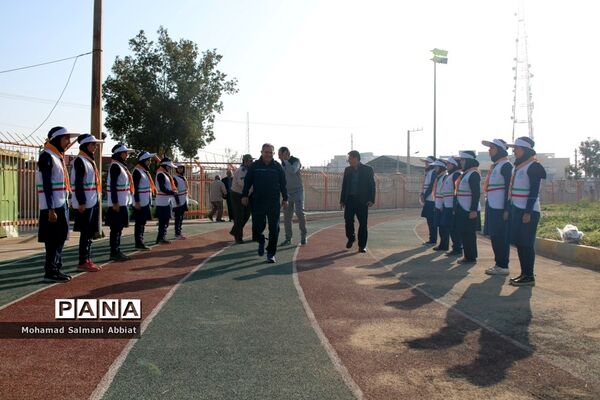 همایش دانش آموزی ۳۰۰۰نفری همیاران ورزش در ناحیه یک اهواز