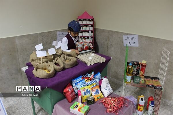 نمایشگاه معرفی مشاغل و الفبای فارسی دانش‌آموزان دبستان شهید باکری اسلامشهر