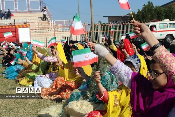 مانور  مشترک 2000نفری یاوران انقلاب نواحی یک و سه اهواز، کارون و باوی