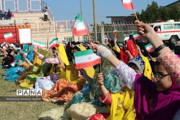 مانور  مشترک 2000نفری یاوران انقلاب نواحی یک و سه اهواز، کارون و باوی