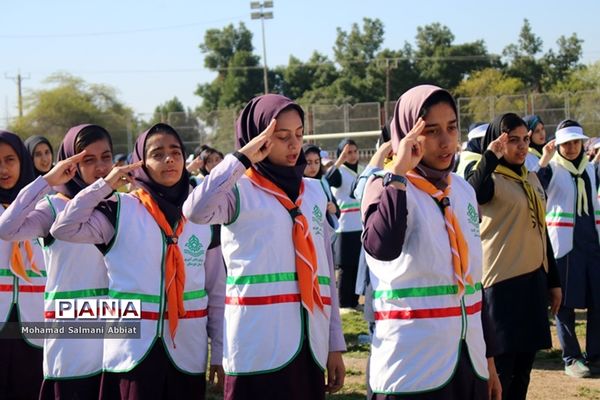 مانور  مشترک 2000نفری یاوران انقلاب نواحی یک و سه اهواز، کارون و باوی