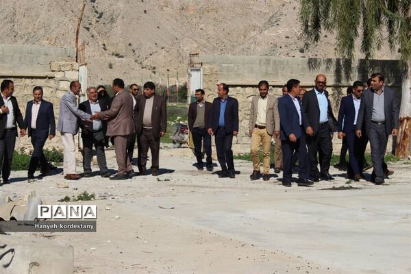 کلنگ زنی مدرسه خیریه‌ساز در روستای هَرَج بخش اَسیر