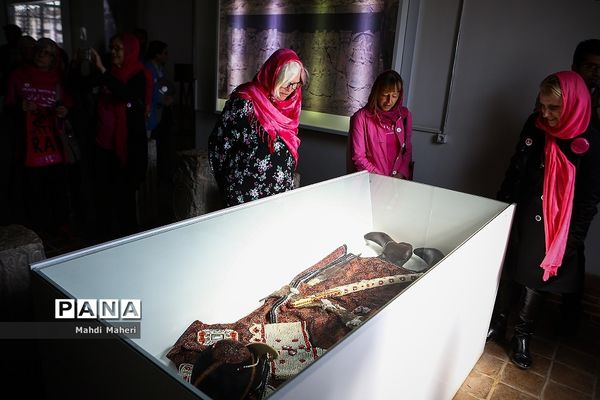 بازدید فعالان ضدجنگ آمریکایی از باغ موزه قصر