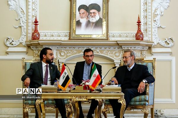 دیدار علی لاریجانی با رئیس مجلس عراق