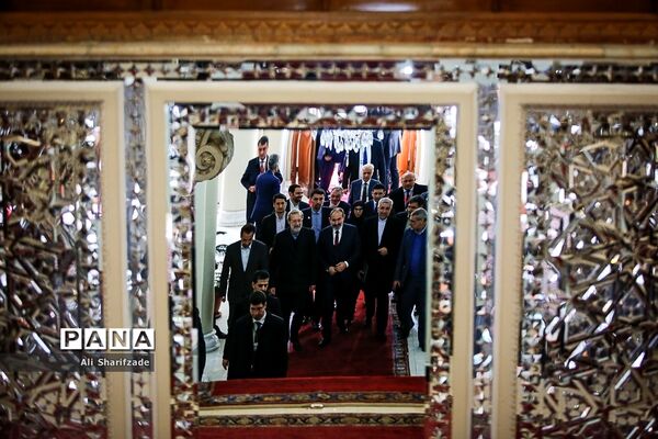 دیدار رئیس مجلس شورای اسلامی با نخست وزیر ارمنستان