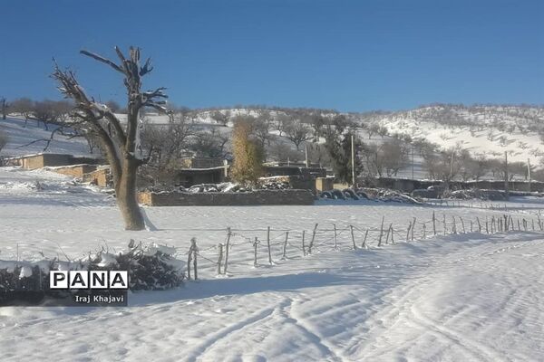 روستای سررگ از توابع شهرستان دهدز در خوزستان سپید پوش شد