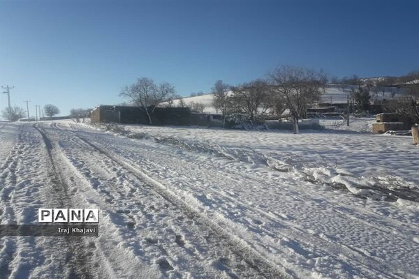 روستای سررگ از توابع شهرستان دهدز در خوزستان سپید پوش شد