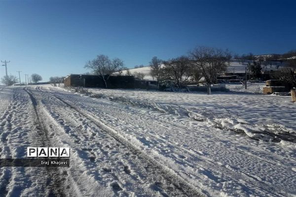 روستای سررگ از توابع شهرستان دهدز در خوزستان سپید پوش شد