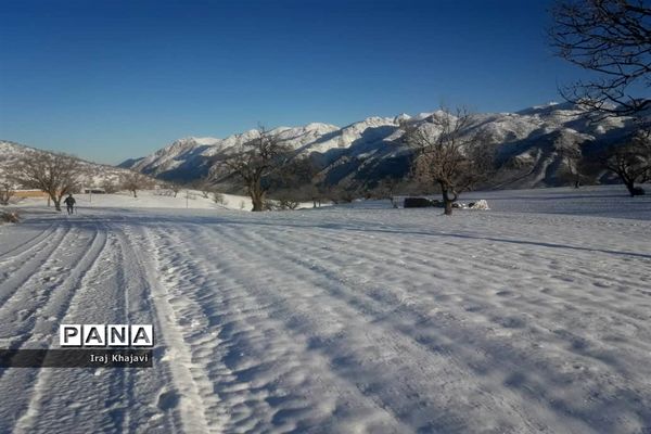 روستای سررگ از توابع شهرستان دهدز در خوزستان سپید پوش شد