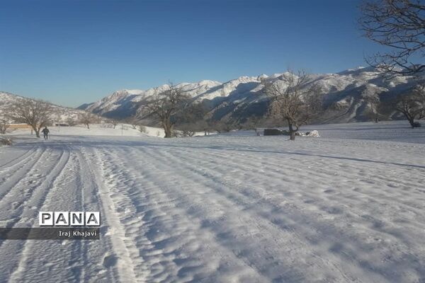 روستای سررگ از توابع شهرستان دهدز در خوزستان سپید پوش شد