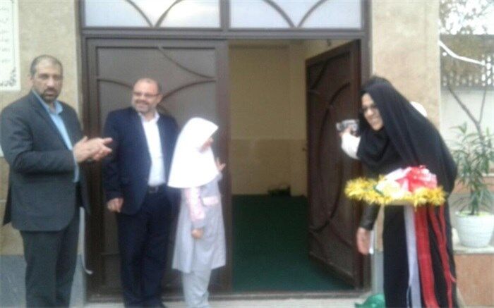 آیین افتتاح سالن اجتماعات فرهنگی دینی دبستان شاهد لاله‌ها در ناحیه یک ری برگزارشد