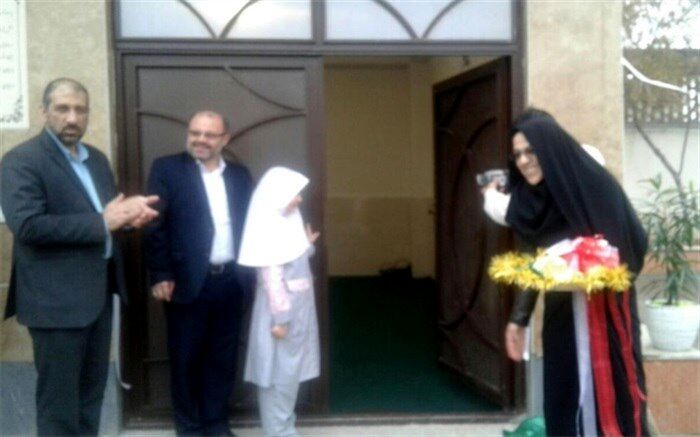 آیین افتتاح سالن اجتماعات فرهنگی دینی دبستان شاهد لاله‌ها در ناحیه یک ری برگزارشد