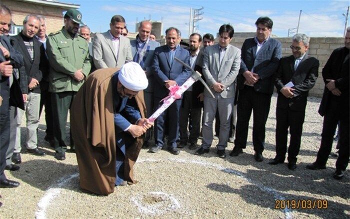 کلنگ زنی دو پروژه مدرسه سازی روستایی در ملکان