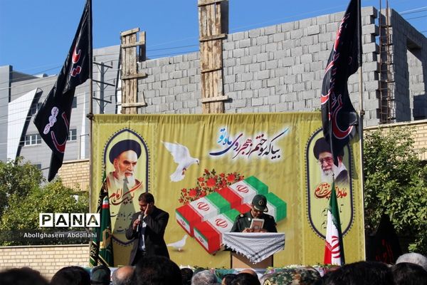 تشییع پیکر سه شهید گمنام در بوشهر-2