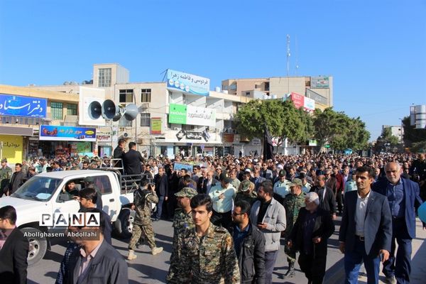 تشییع پیکر سه شهید گمنام در بوشهر-2