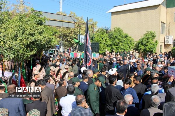 تشییع پیکر سه شهید گمنام در بوشهر-2