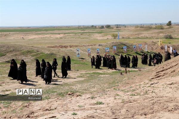زائران راهیان‌نور در اردوگاه شهید شیرسوار هفت‌تپه