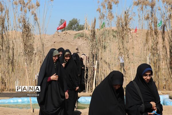 زائران راهیان‌نور در اردوگاه شهید شیرسوار هفت‌تپه