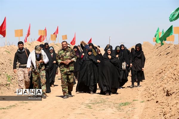 زائران راهیان‌نور در اردوگاه شهید شیرسوار هفت‌تپه