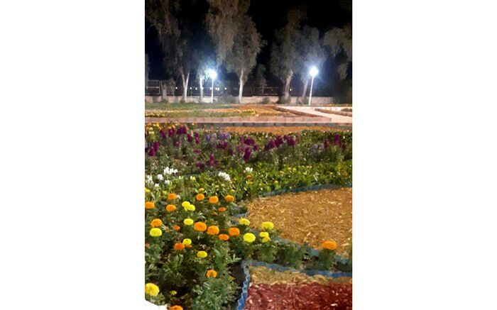 برای اولین بار در استان خوزستان باِغ  گلها در شهرستان امیدیه افتتاح شد